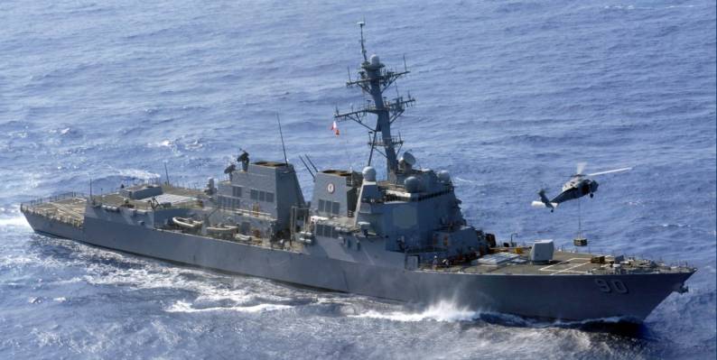DDG-90 USS Chafee VERTREP