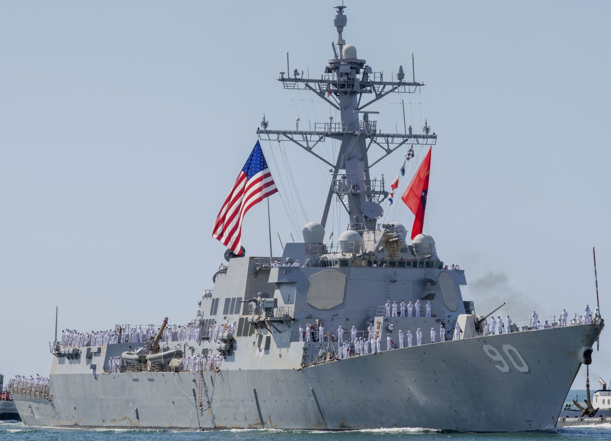 ddg-90 uss chafee arleigh burke class guided missile destroyer joint base pearl harbor hickam hawaii 70
