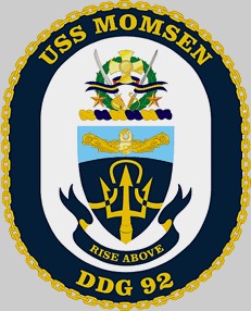 DDG-92 USS Momsen patch crest insignia