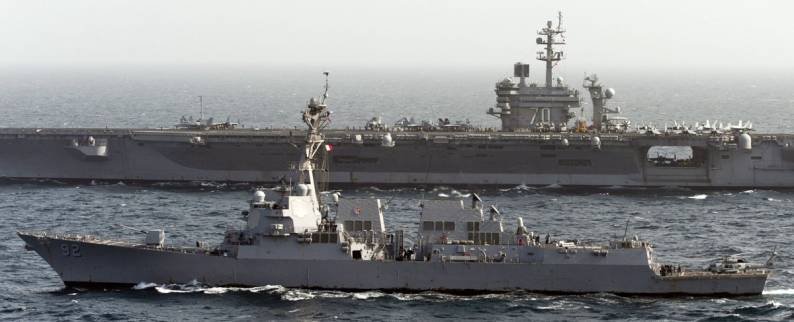 DDG-92 USS Momsen CVN-70 USS Carl Vinson Arabian Sea 2012