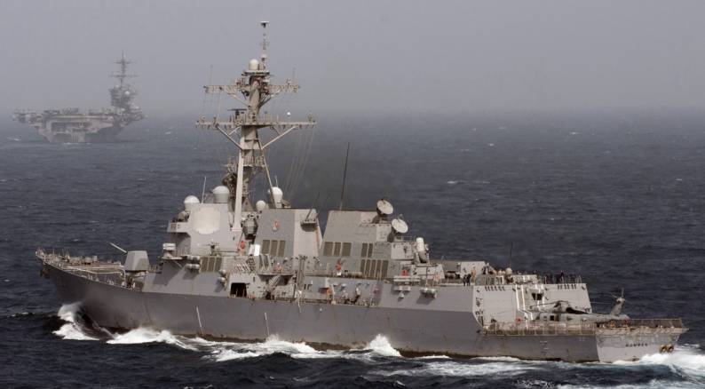 USS Momsen DDG-92 USS Carl Vinson CVN-70 Arabian Sea 2012