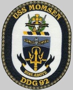USS Momsen DDG-92 crest insignia patch