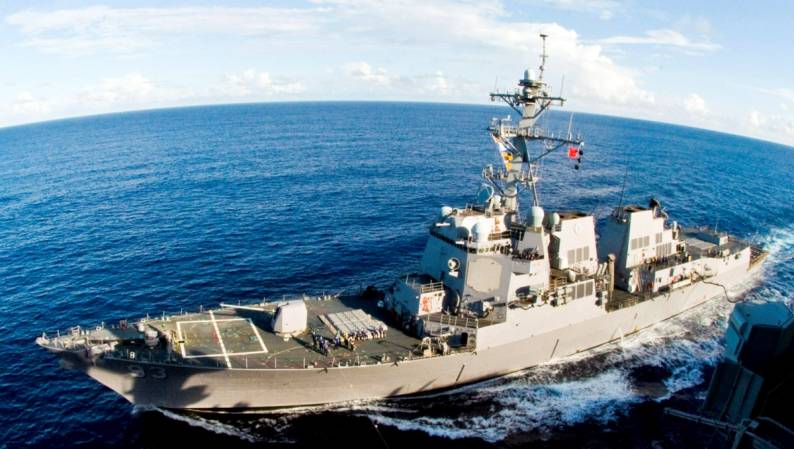 DDG-93 USS Chung-Hoon Sea of Japan replenishment
