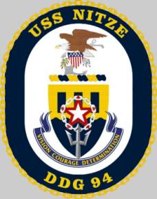 DDG-94 USS Nitze patch crest insignia