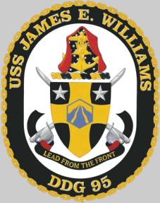 DDG-95 USS James E. Williams patch crest insignia