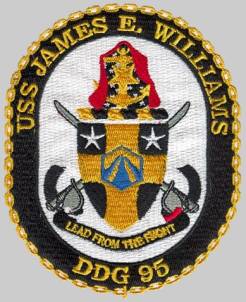 DDG-95 USS James E. Williams patch crest insignia