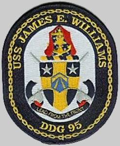 DDG-95 USS James E. Williams insignia patch crest