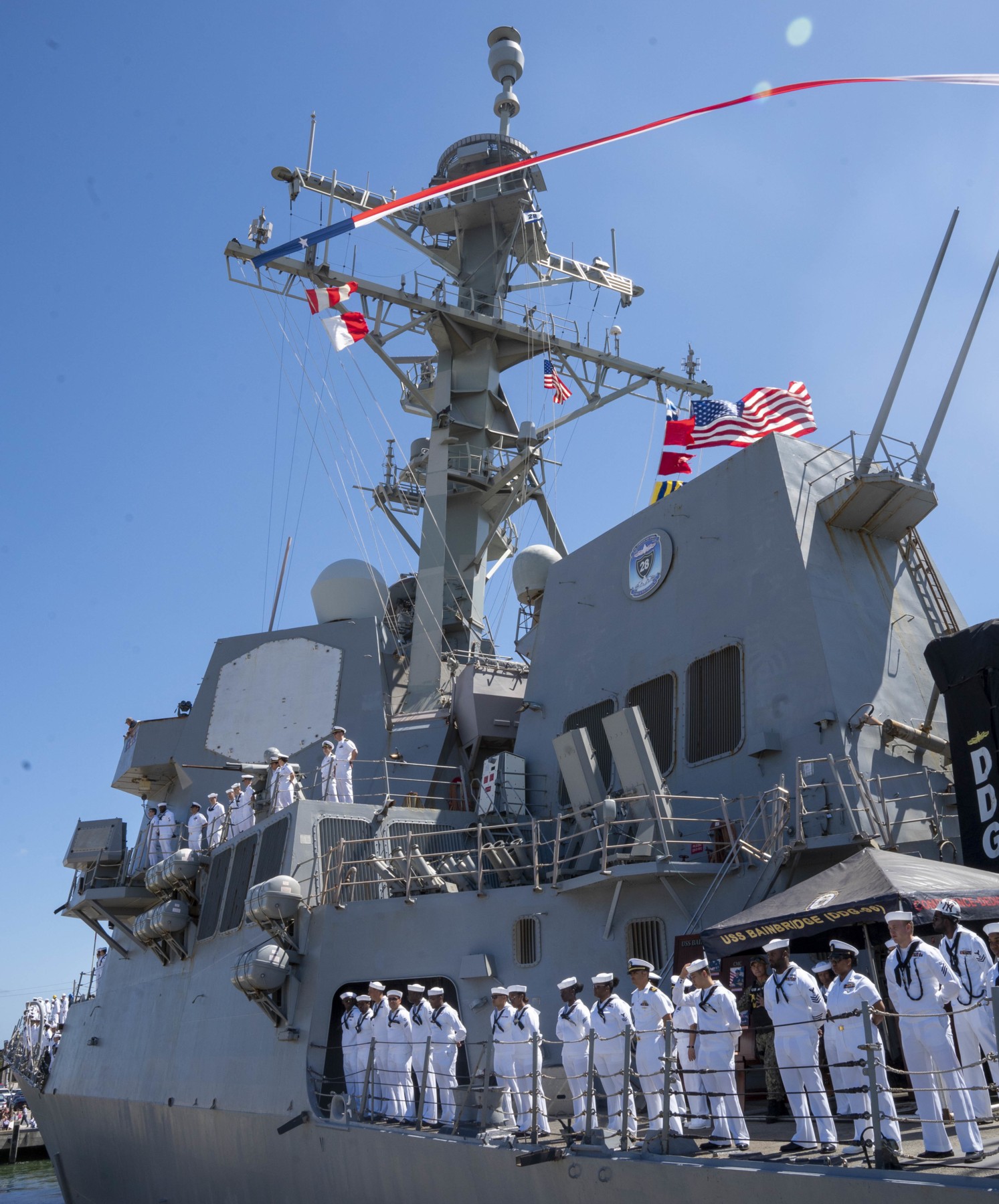 ddg-96 uss bainbridge arleigh burke class guided missile destroyer aegis us navy returning norfolk virginia 66