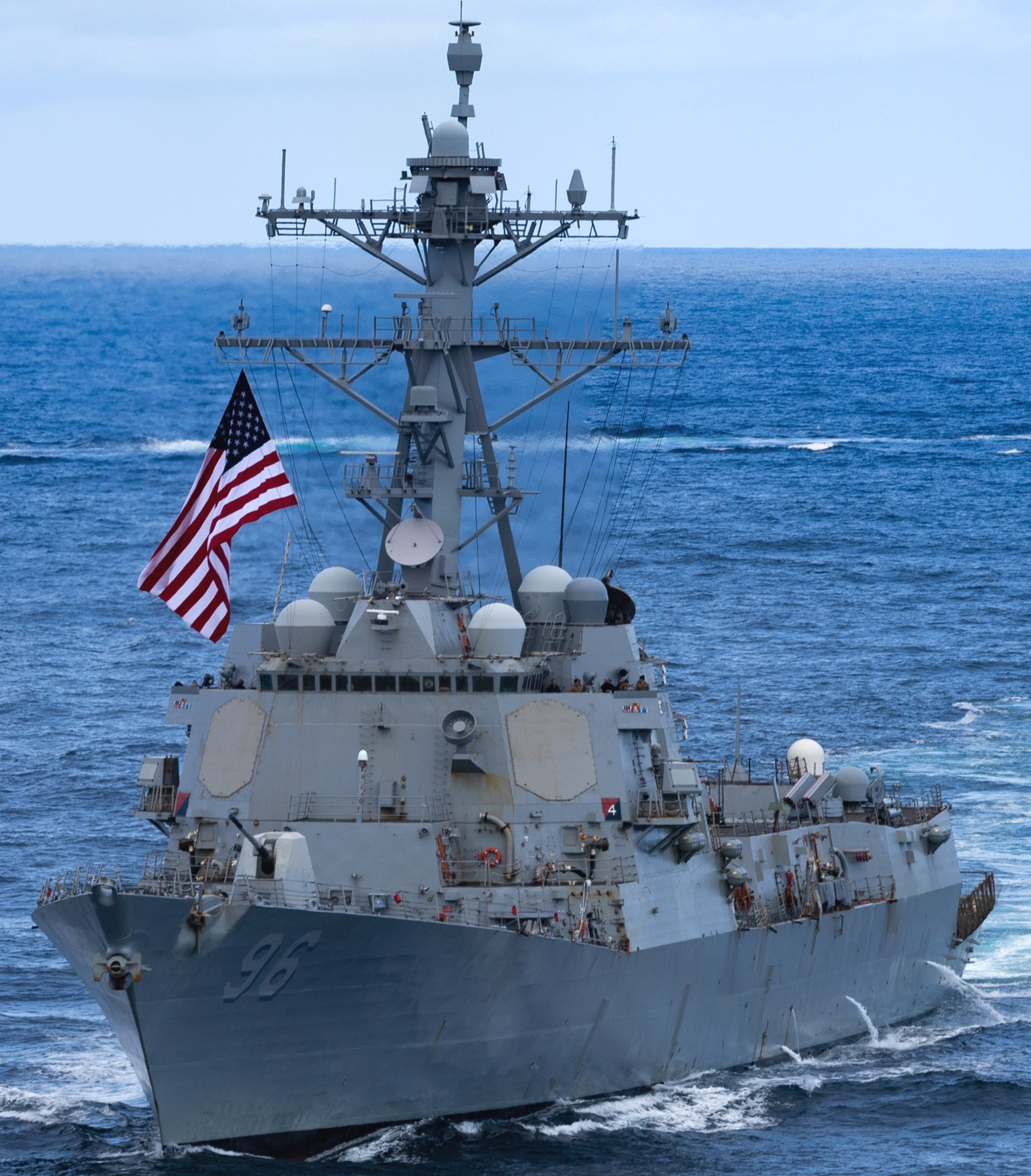 uss bainbridge ddg-96 guided missile destroyer north sea august 2025