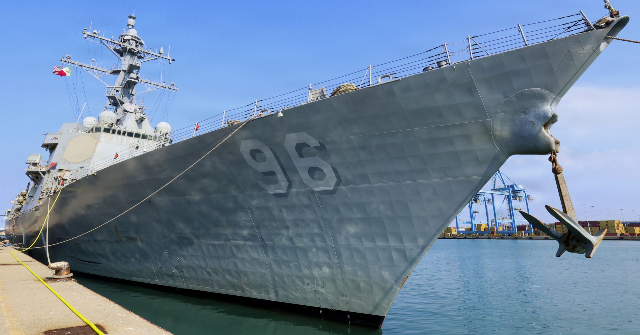uss bainbridge ddg-96 guided missile destroyer civitavecchia italy october 2025