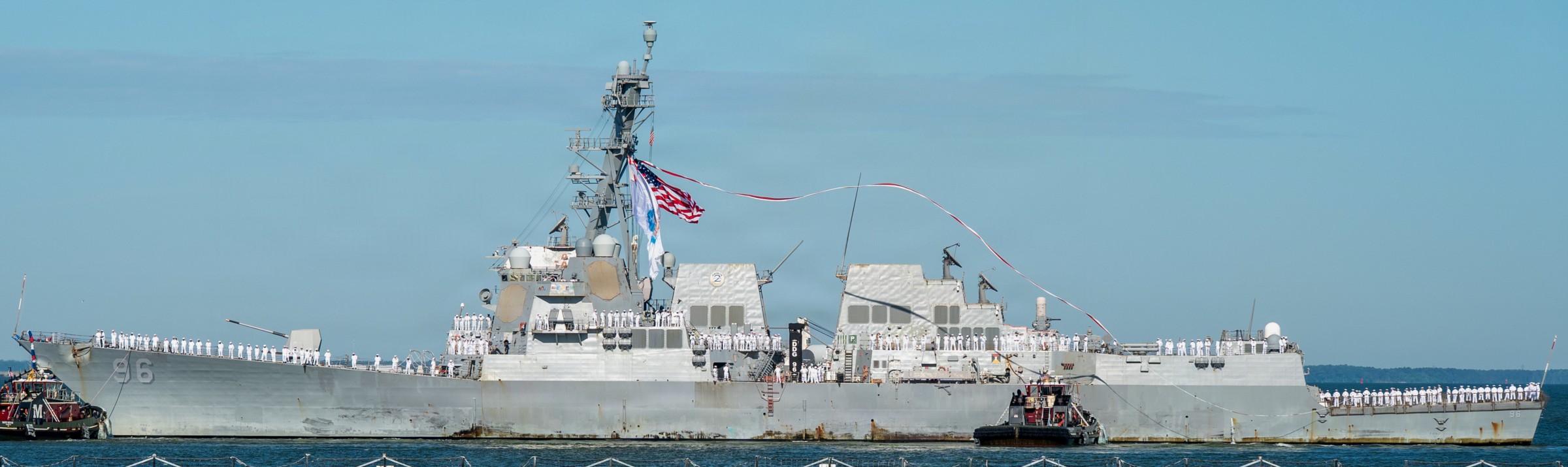 uss bainbridge ddg-96 returning naval station norfolk may 2026 epic fury gerald ford csg