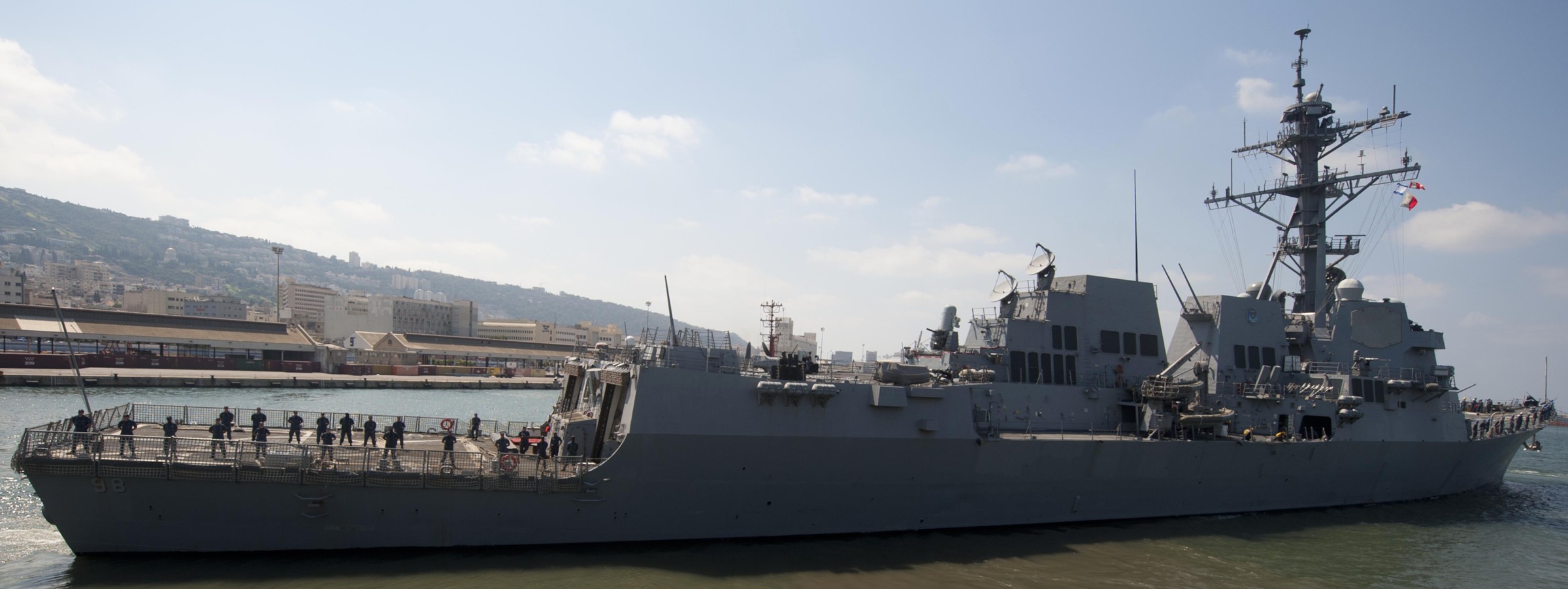 ddg-98 uss forrest sherman arleigh burke class guided missile destroyer aegis us navy haifa israel 20
