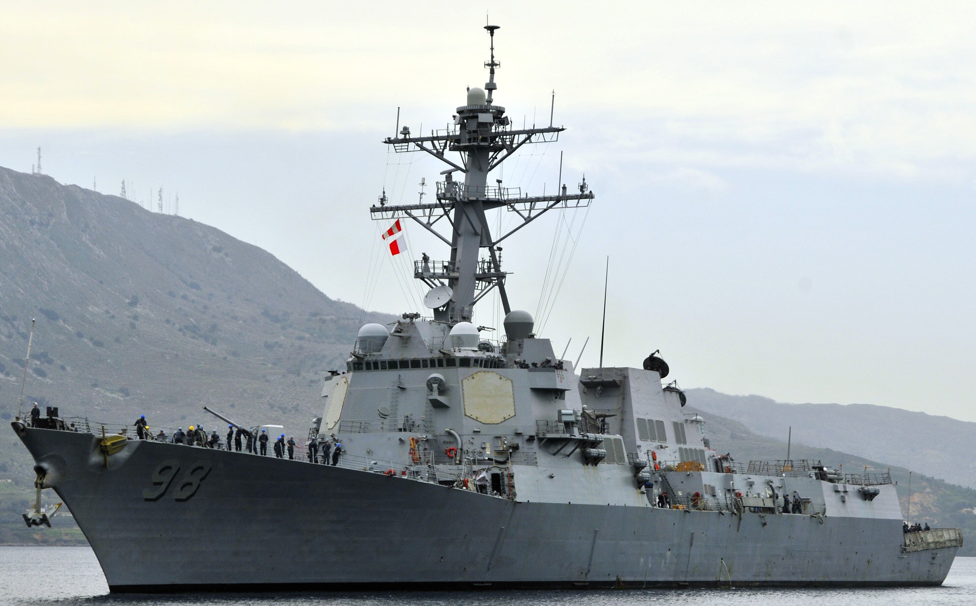 ddg-98 uss forrest sherman arleigh burke class guided missile destroyer aegis naval support activity souda bay crete greece 21