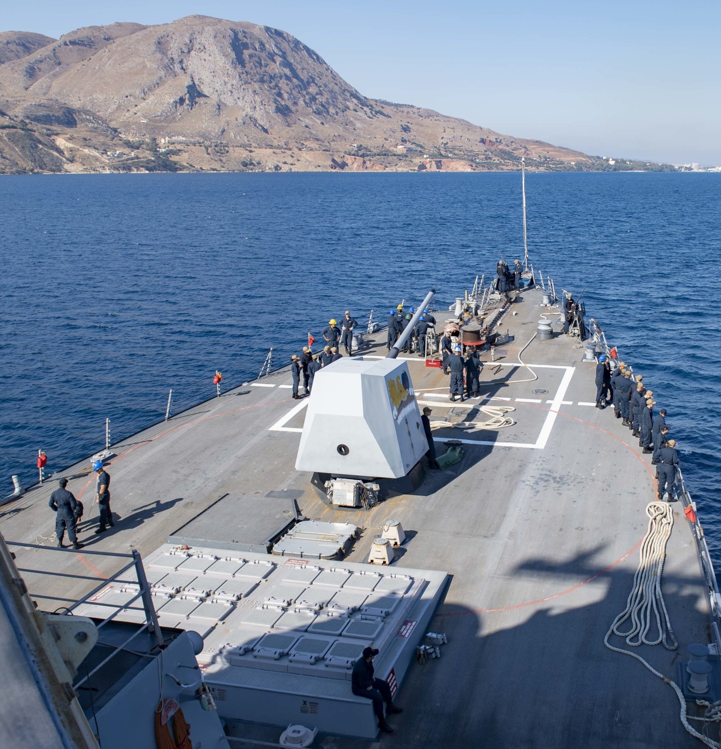 ddg-98 uss forrest sherman arleigh burke class guided missile destroyer aegis us navy souda bay greece 63