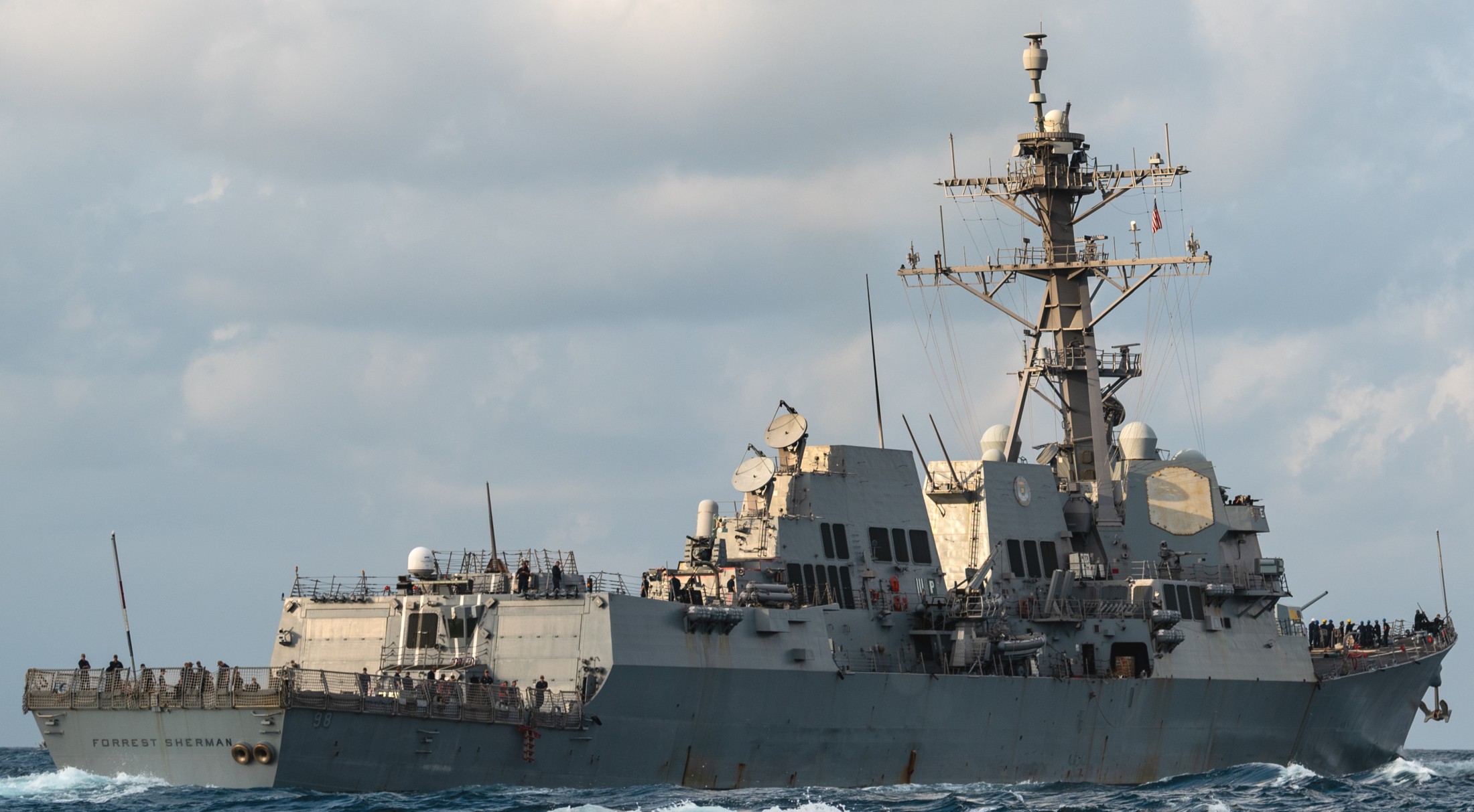 ddg-98 uss forrest sherman arleigh burke class guided missile destroyer aegis us navy 66