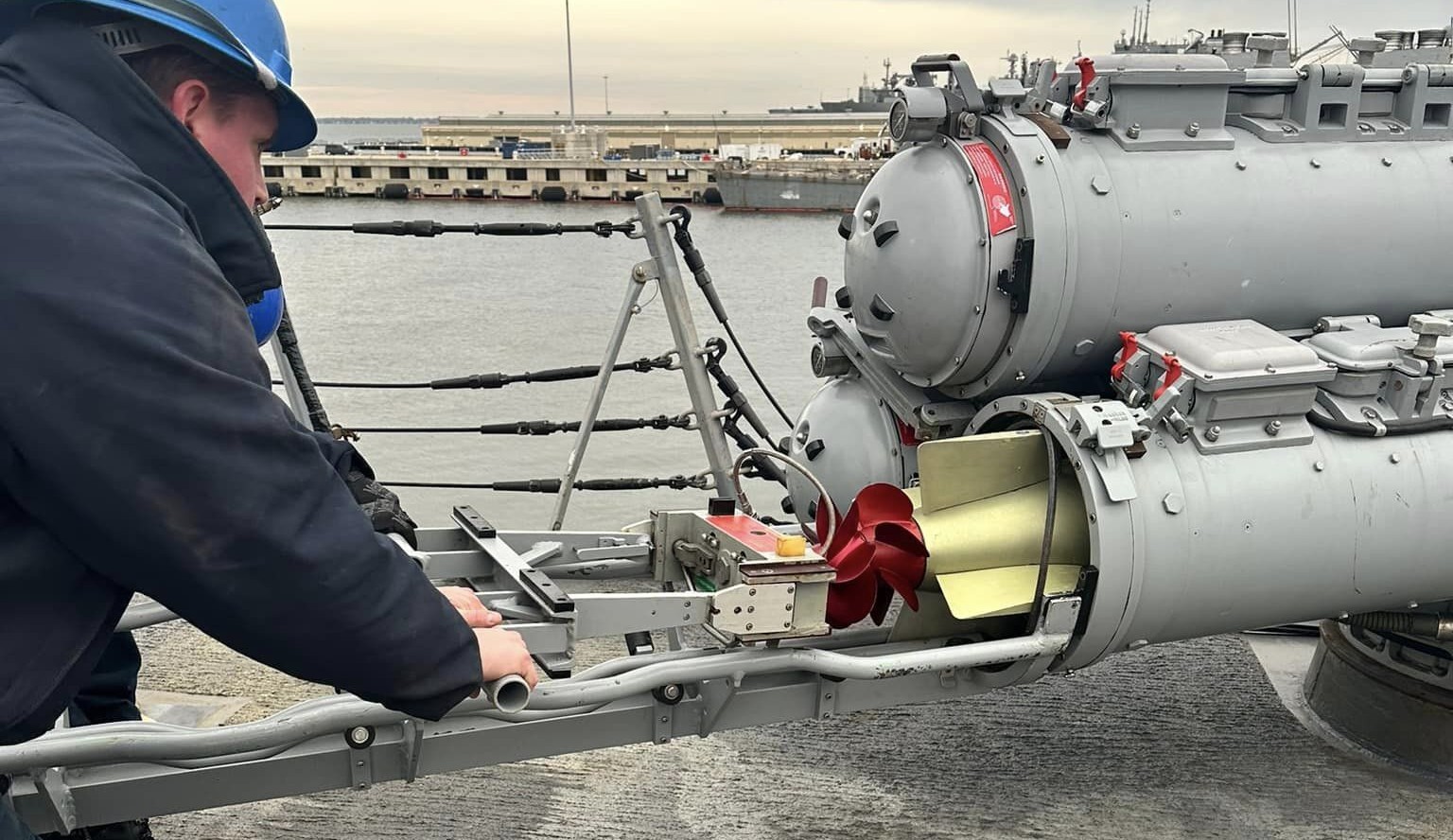 uss forrest sherman ddg-98 guided missile destroyer torpedo loading norfolk 2024 93