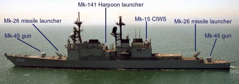 Kidd class guided missile destroyer armament