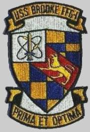 FFG-1 USS Brooke patch crest insignia
