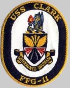 FFG-11 USS Clark patch crest insignia