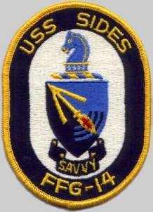 FFG-14 USS Sides patch crest insignia