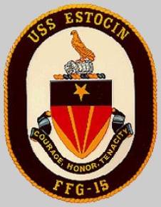 FFG-15 USS Estocin patch crest insignia