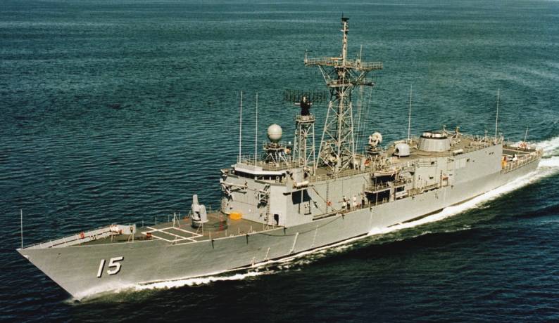 FFG-15 USS Estocin Oliver Hazard Perry class guided missile frigate