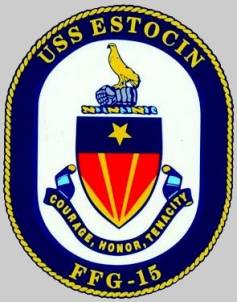 FFG-15 USS Estocin patch crest insignia