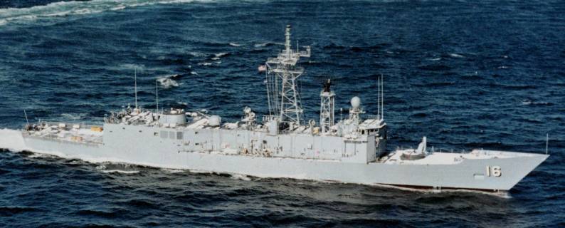 FFG-16 USS Clifton Sprague Oliver Hazard Perry class guided missile frigate