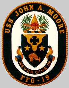 FFG/19 USS John A. Moore patch crest insignia