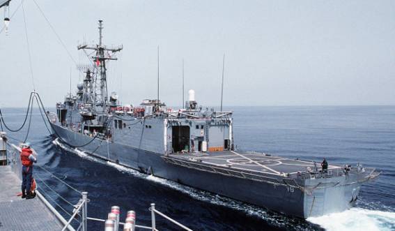 FFG-19 USS John A. Moore Oliver Hazard Perry class guided missile frigate