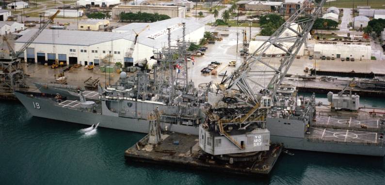 FFG-19 USS John A. Moore Oliver Hazard Perry class guided missile frigate