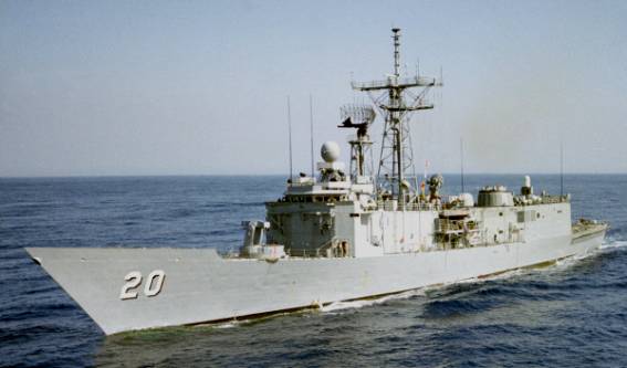 FFG-20 USS Antrim Oliver Hazard Perry class guided missile frigate