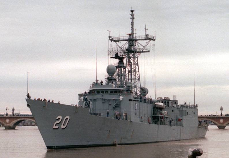 FFG-20 USS Antrim Oliver Hazard Perry class guided missile frigate