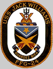 FFG-24 USS Jack Williams patch crest insignia