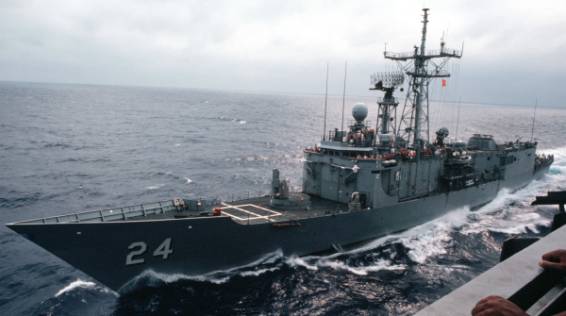 FFG-24 USS Jack Williams Oliver Hazard Perry class guided missile frigate