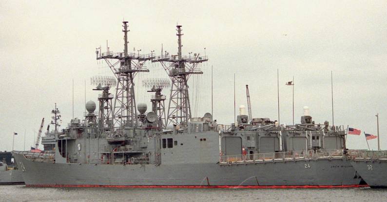 FFG-24 USS Jack Williams Oliver Hazard Perry class guided missile frigate