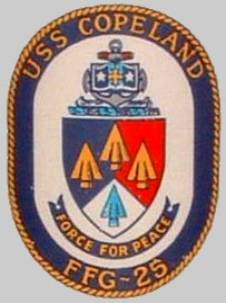 FFG-25 USS Copeland patch crest insignia