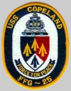 FFG-25 USS Copeland patch crest insignia