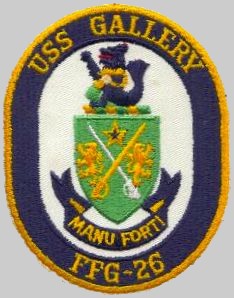 FFG-26 USS Gallery patch crest insignia
