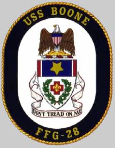 FFG-28 USS Boone patch crest insignia