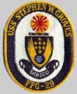 FFG-29 USS Stephen W. Groves patch crest insignia