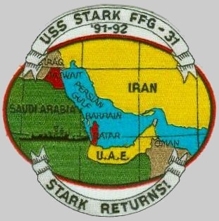 FFG-31 USS Stark cruise patch