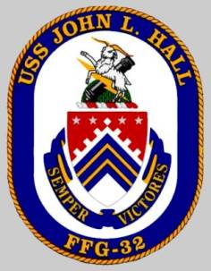 FFG-32 USS John L. Hall patch crest insignia