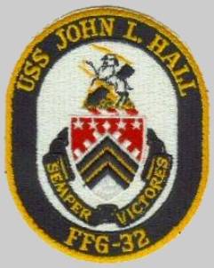 FFG-32 USS John L. Hall patch crest insignia