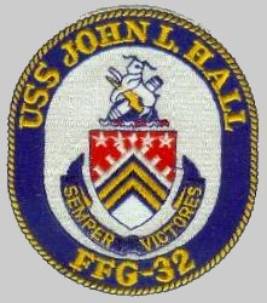 FFG-32 USS John L. Hall patch crest insignia