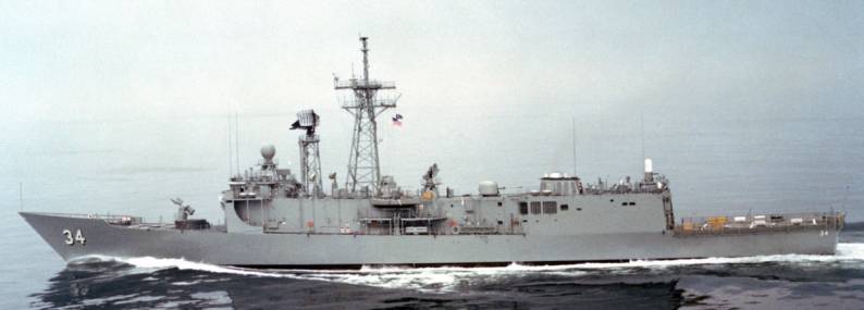 FFG-34 USS Aubrey Fitch - Perry class guided missile frigate