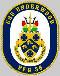 FFG-36 USS Underwood patch crest insignia
