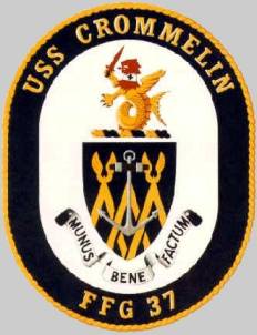 FFG-37 USS Crommelin patch crest insignia