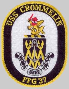 FFG-37 USS Crommelin patch crest insignia