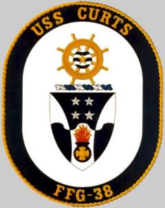 FFG-38 USS Curts patch crest insignia